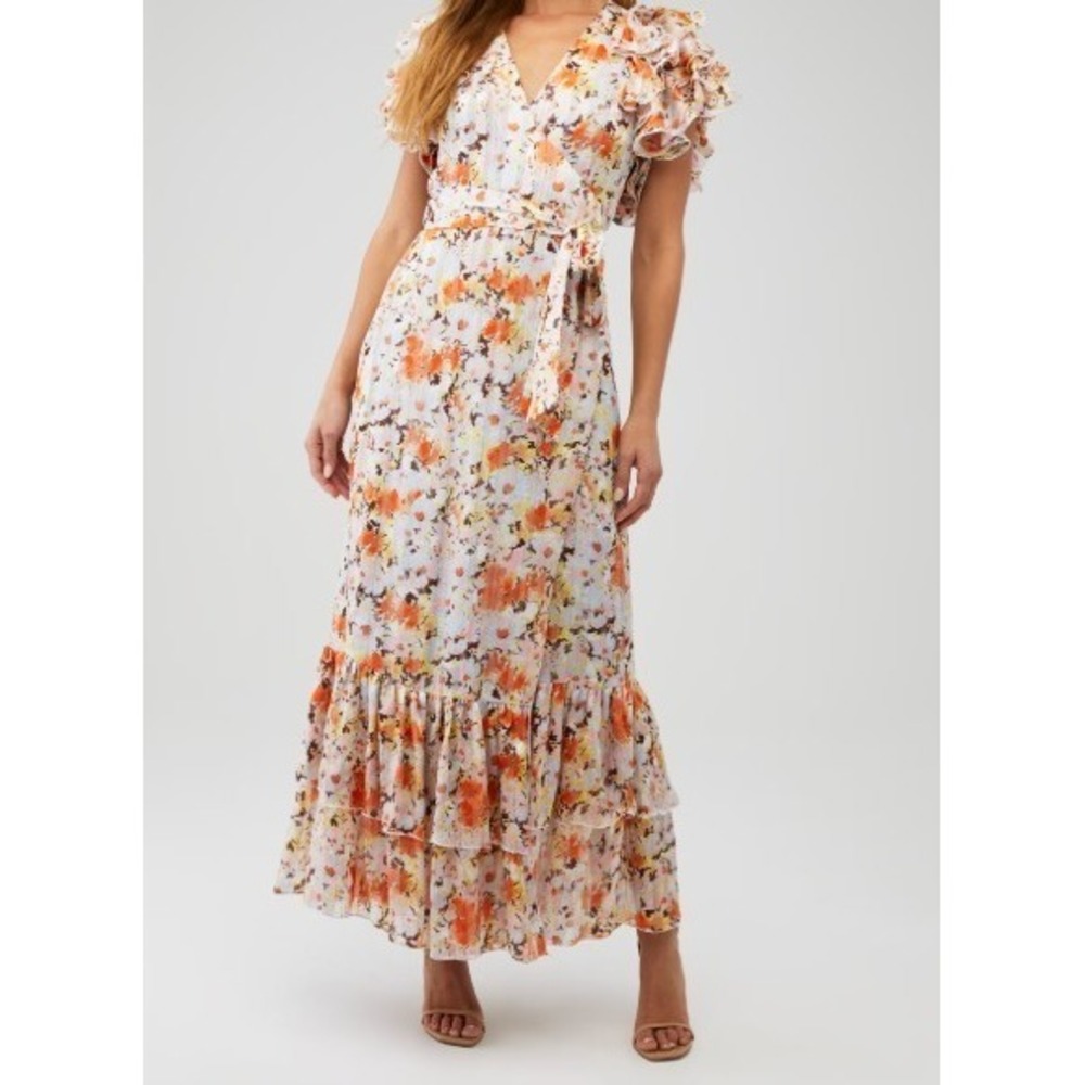 $275 Womens Elliatt Dorrigo Floral Colorful Wedding Guest Shower Dress Small